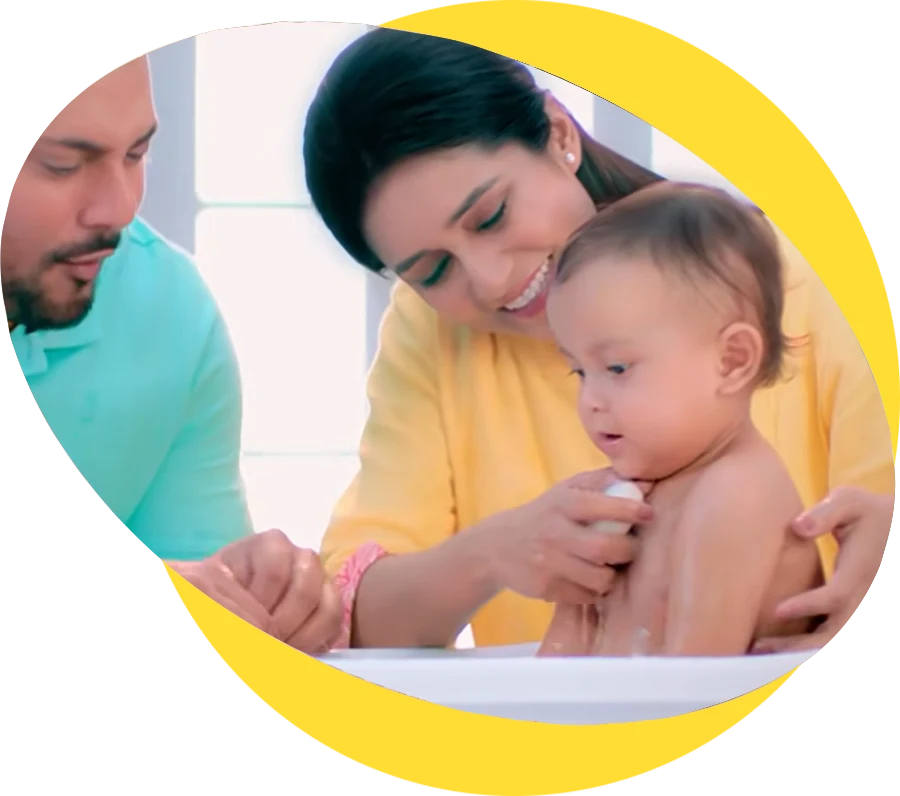 Gentle cleansing for delicate skin, with the purity babies deserve